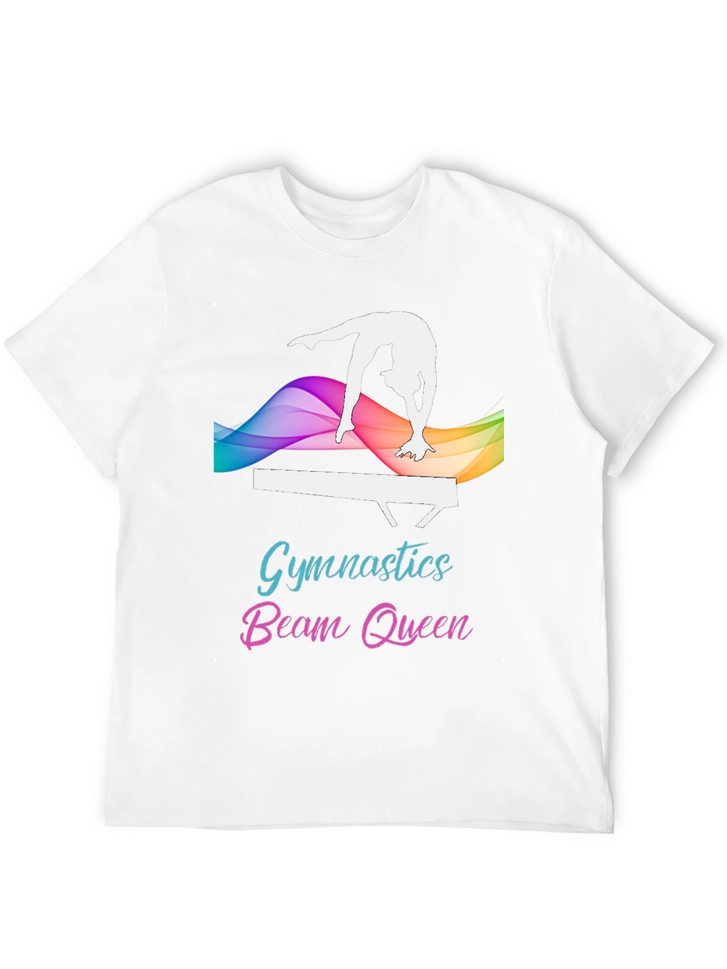 Gymnastics Beam Queen Black T-Shirt