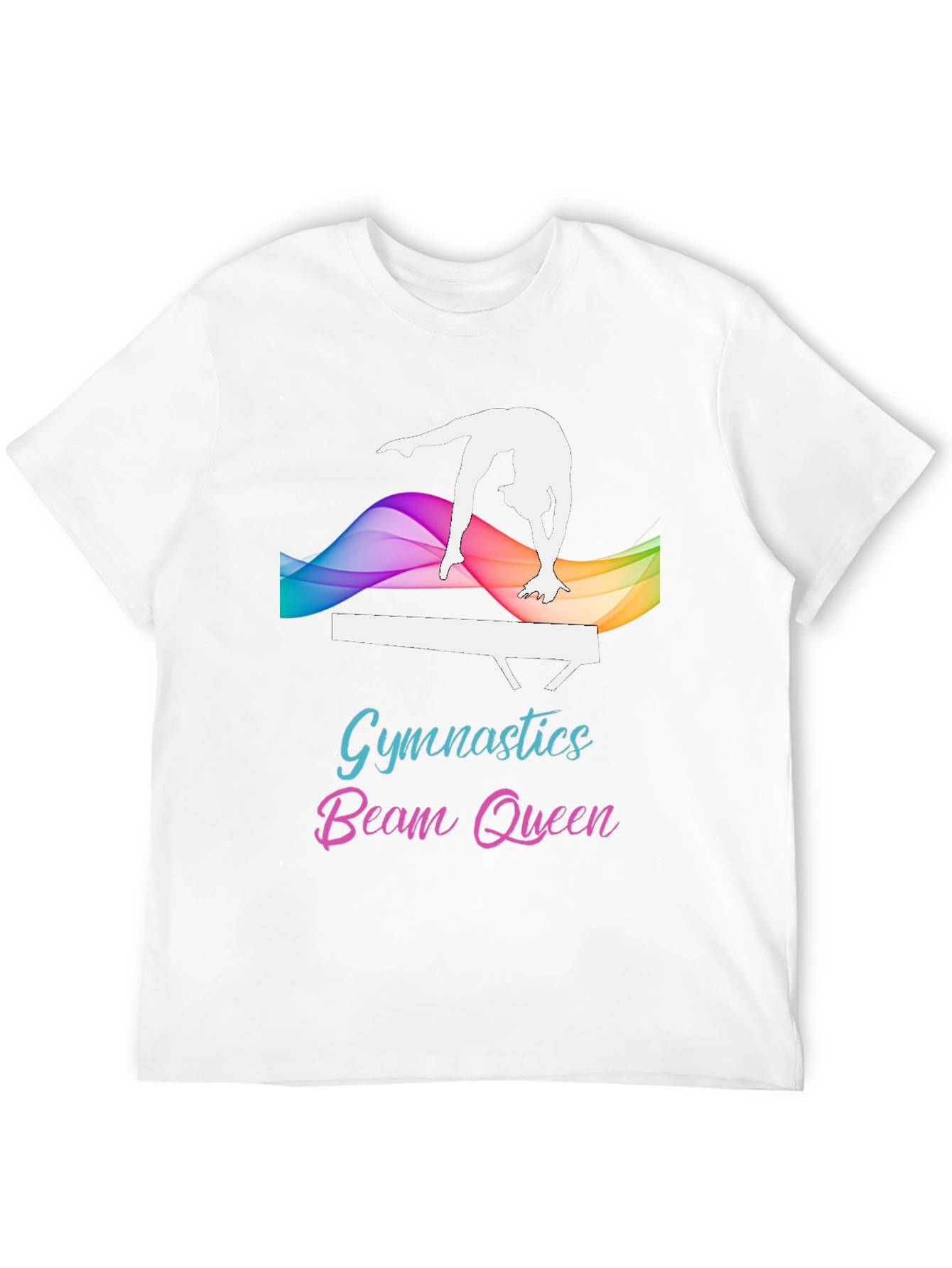Gymnastics Beam Queen Black T-Shirt
