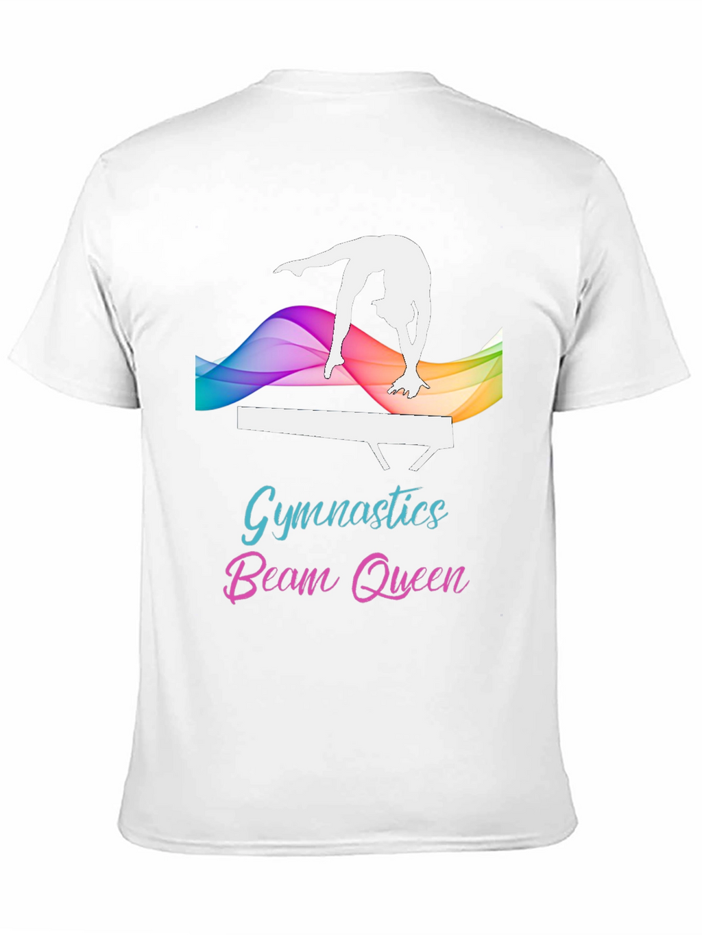 Gymnastics Beam Queen Black T-Shirt