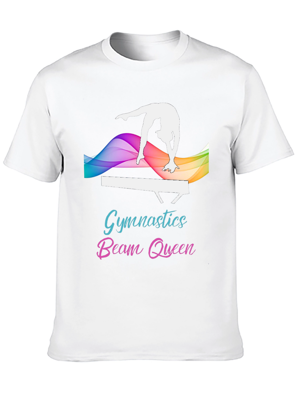 Gymnastics Beam Queen Black T-Shirt
