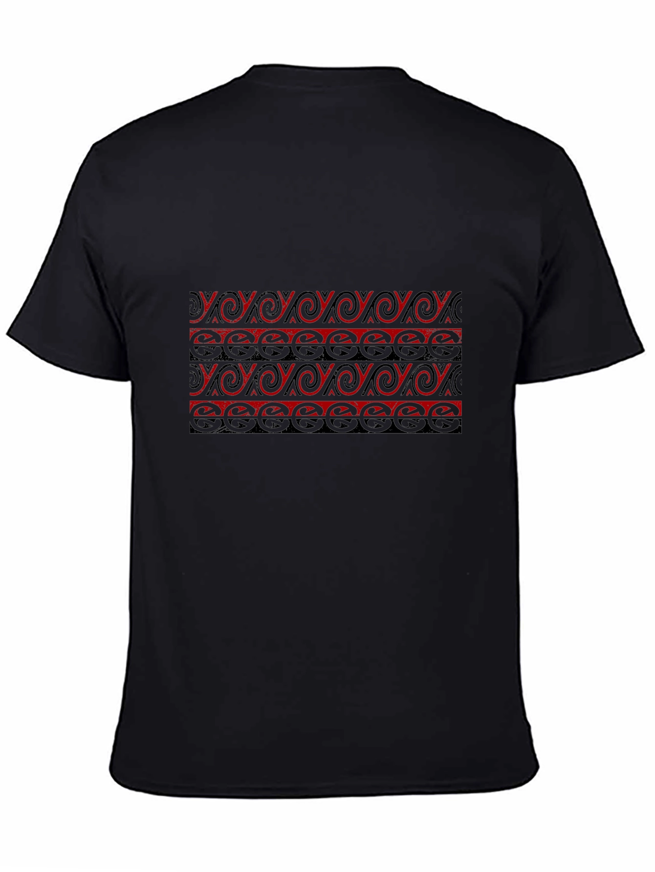 Stylish Graphic Print Black T-Shirt