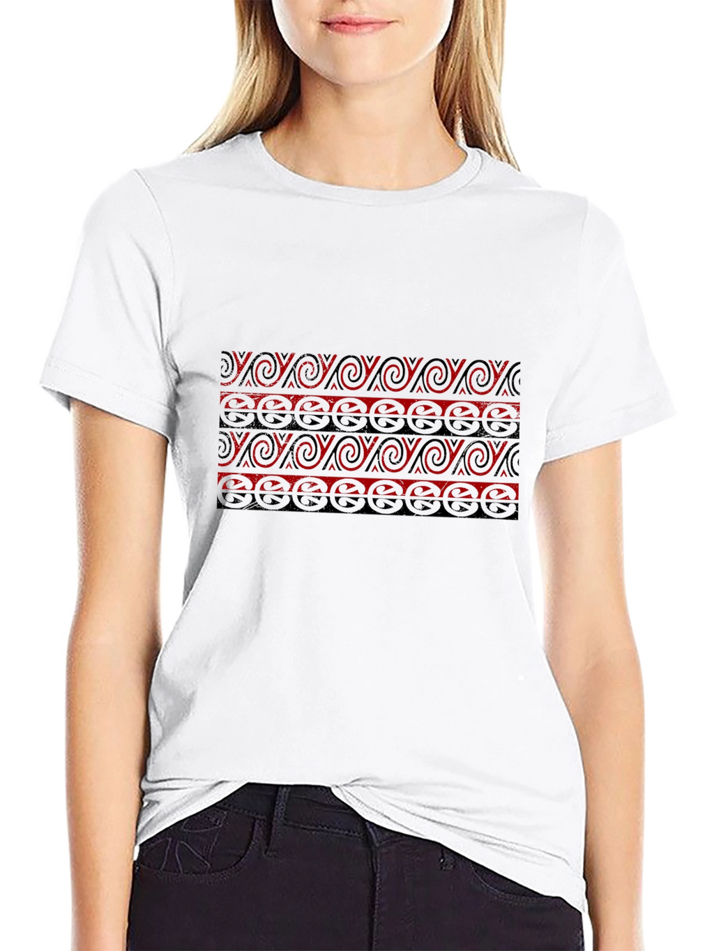 Stylish Graphic Print Black T-Shirt
