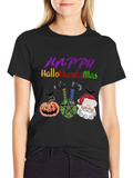 Happy HalloThanksMas T-Shirt