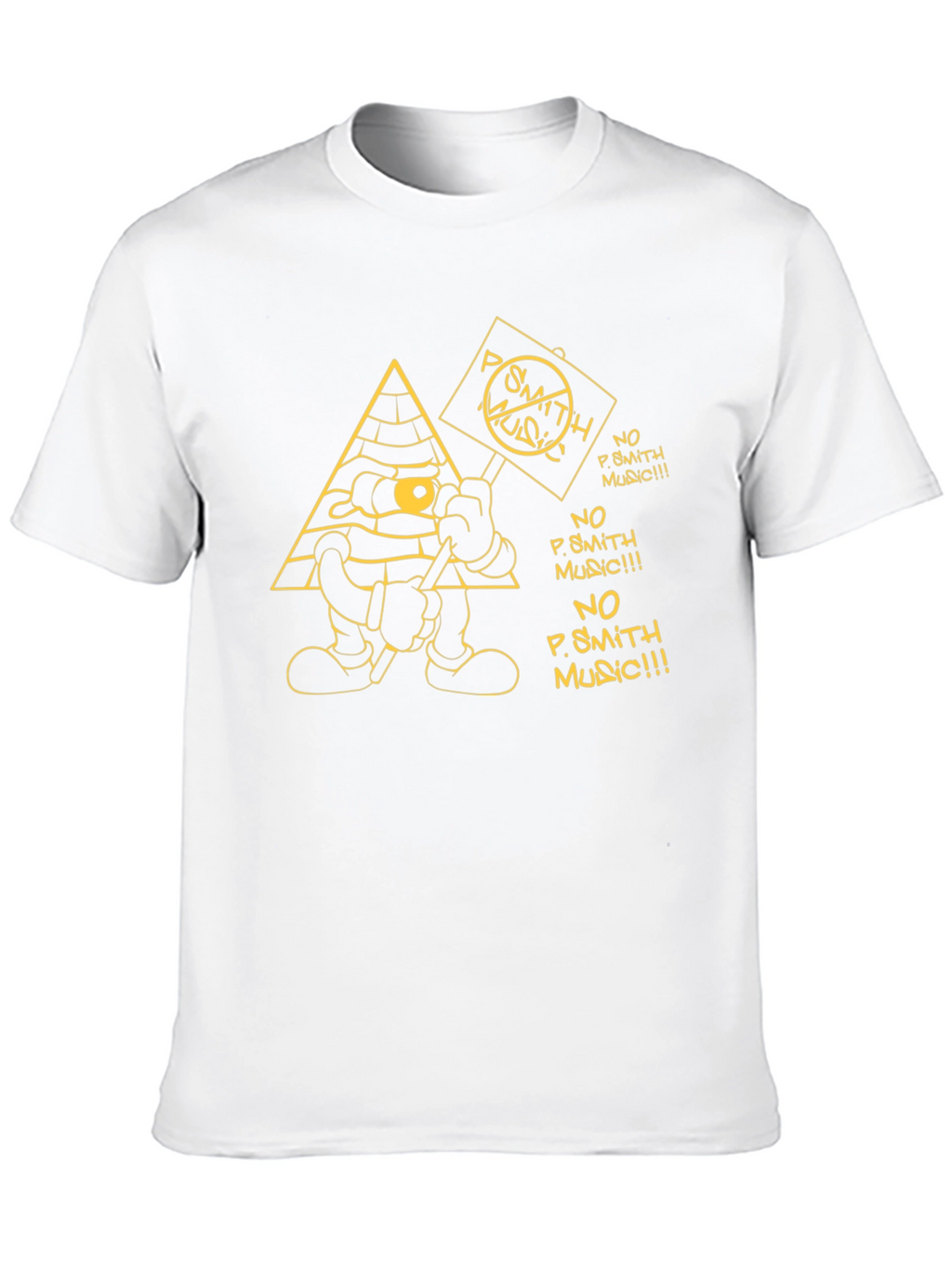 No P. Smith Music Cartoon Graphic T-Shirt