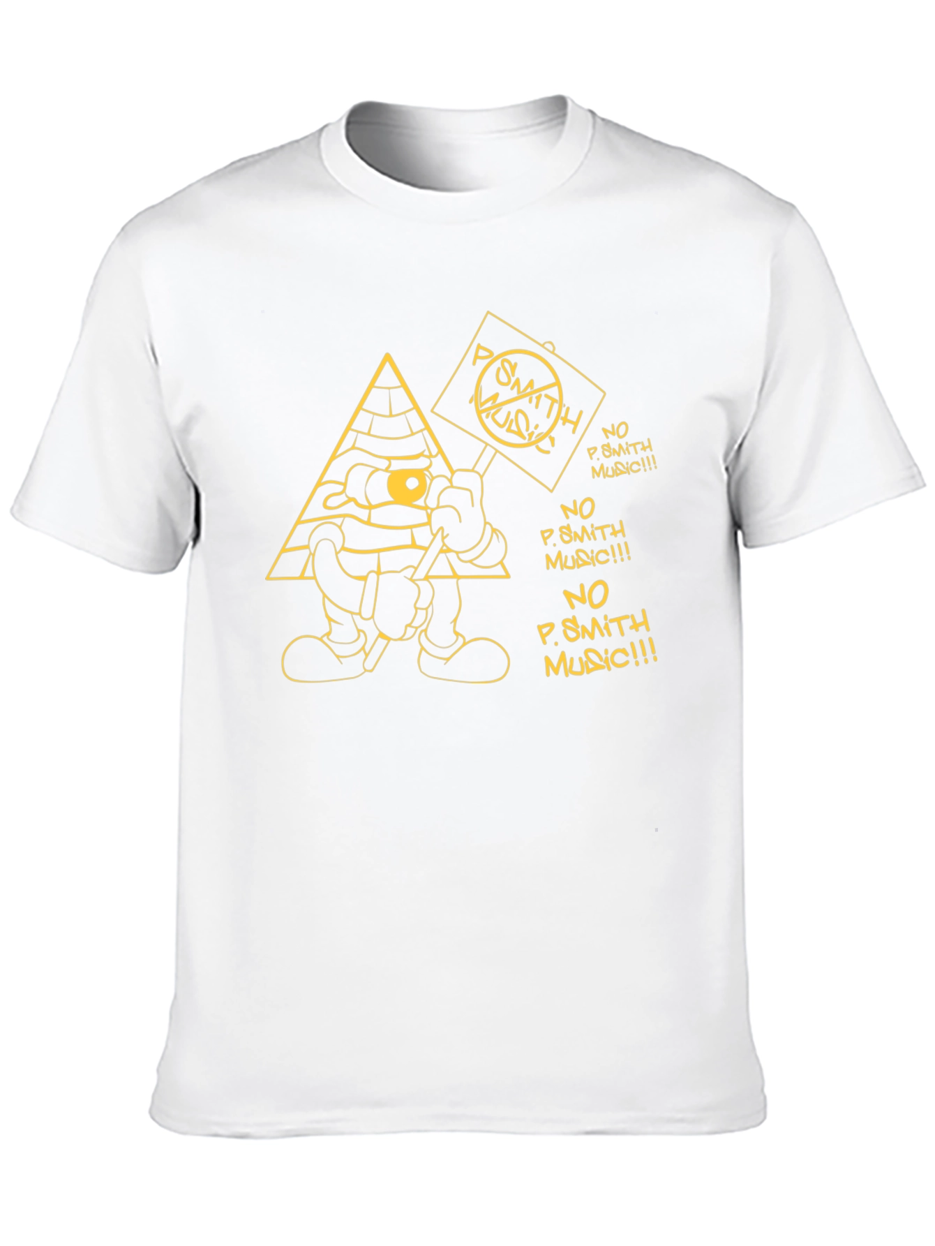 No P. Smith Music Cartoon Graphic T-Shirt