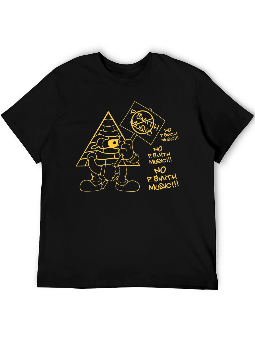No P. Smith Music Cartoon Graphic T-Shirt