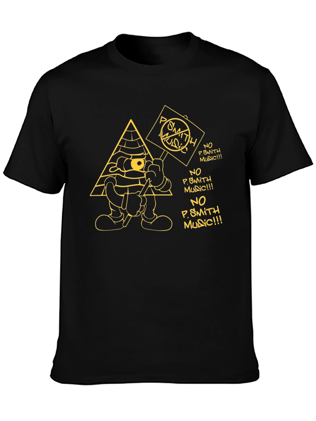 No P. Smith Music Cartoon Graphic T-Shirt