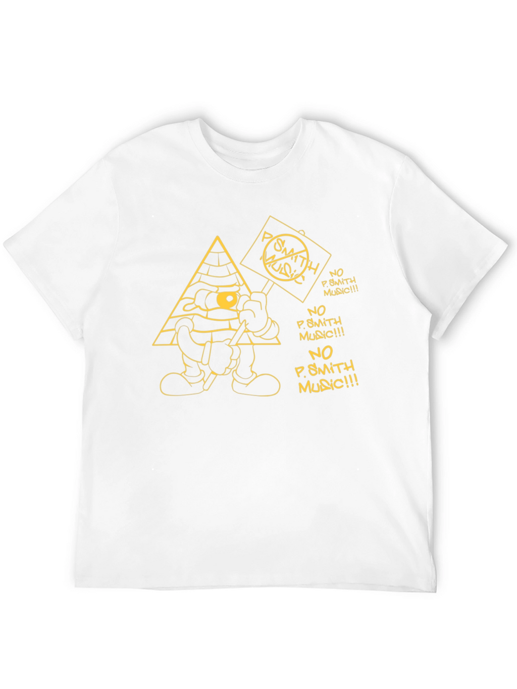 No P. Smith Music Cartoon Graphic T-Shirt