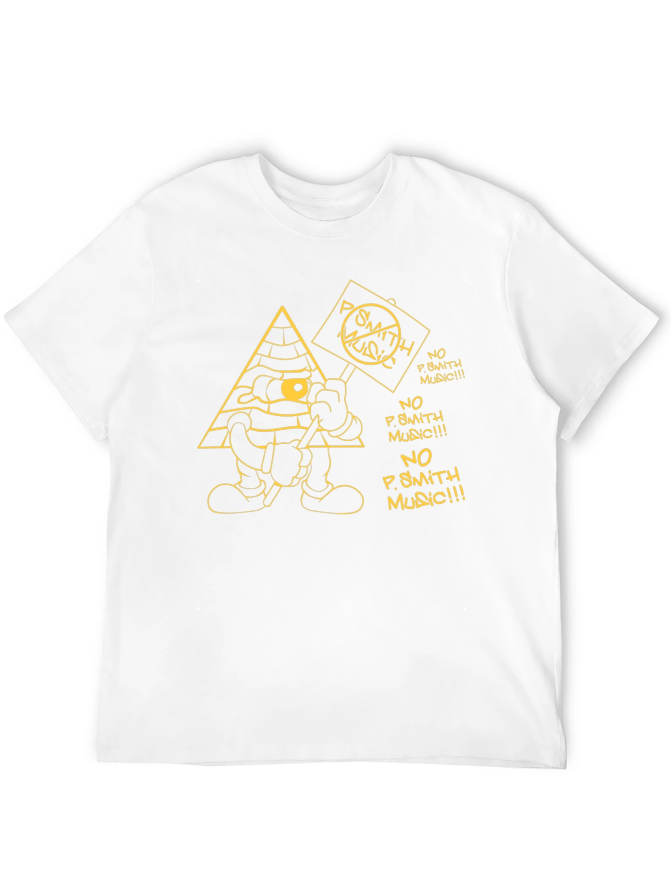 No P. Smith Music Cartoon Graphic T-Shirt