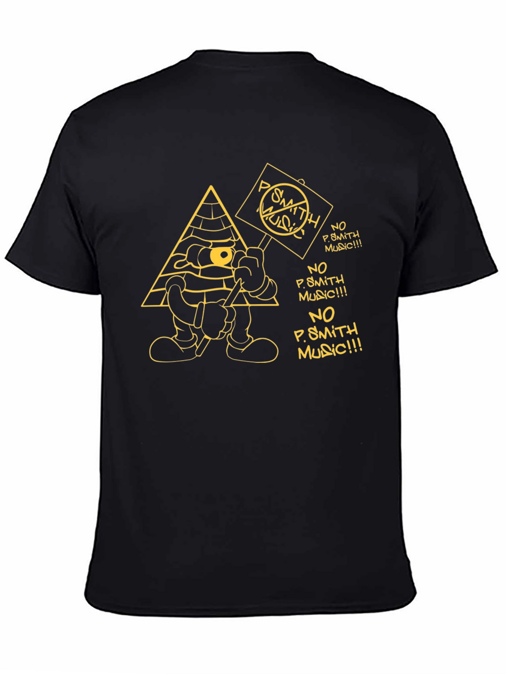 No P. Smith Music Cartoon Graphic T-Shirt