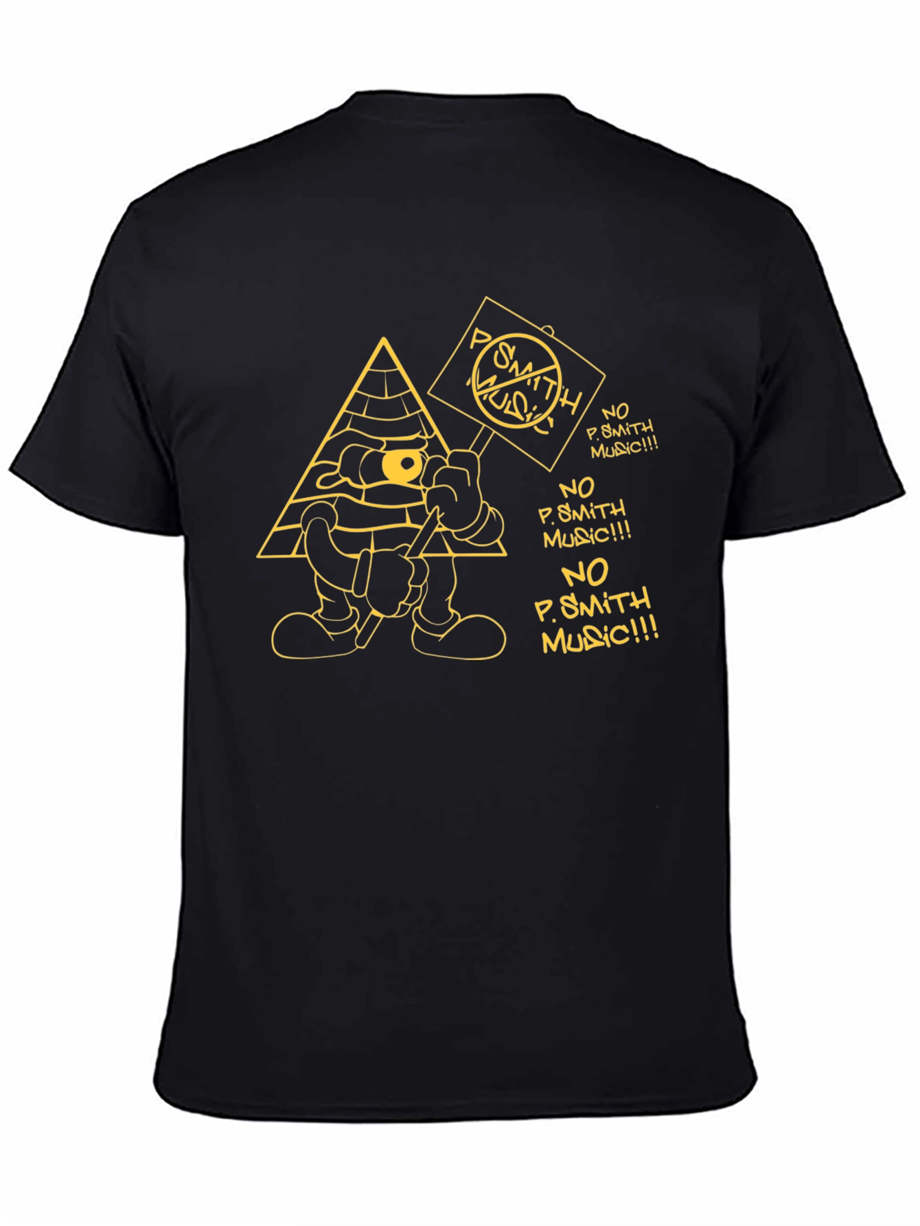 No P. Smith Music Cartoon Graphic T-Shirt