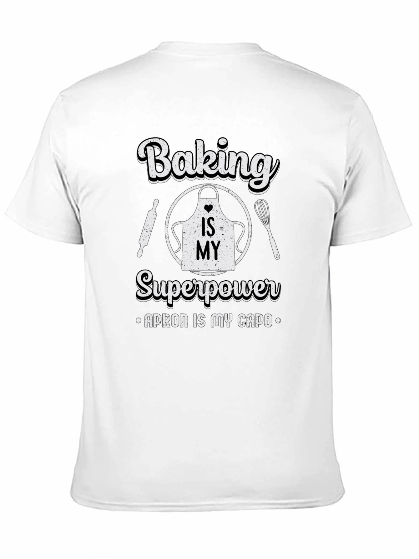 Baking is My Superpower Black T-Shirt