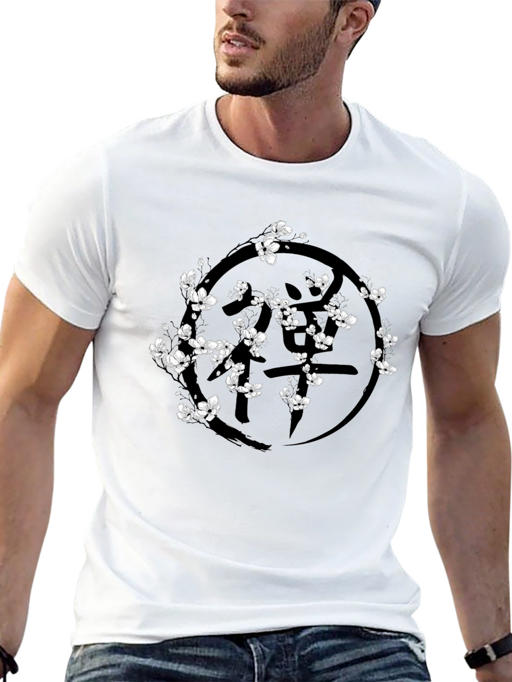 Black Floral Graphic T-Shirt