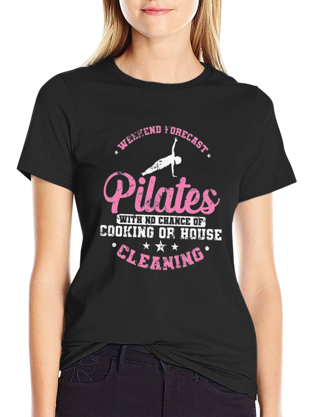 Pilates Weekend Forecast T-Shirt - No Cleaning!