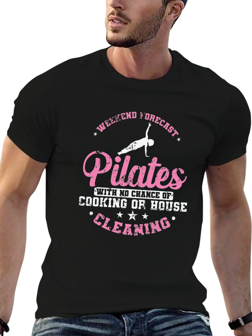 Pilates Weekend Forecast T-Shirt - No Cleaning!