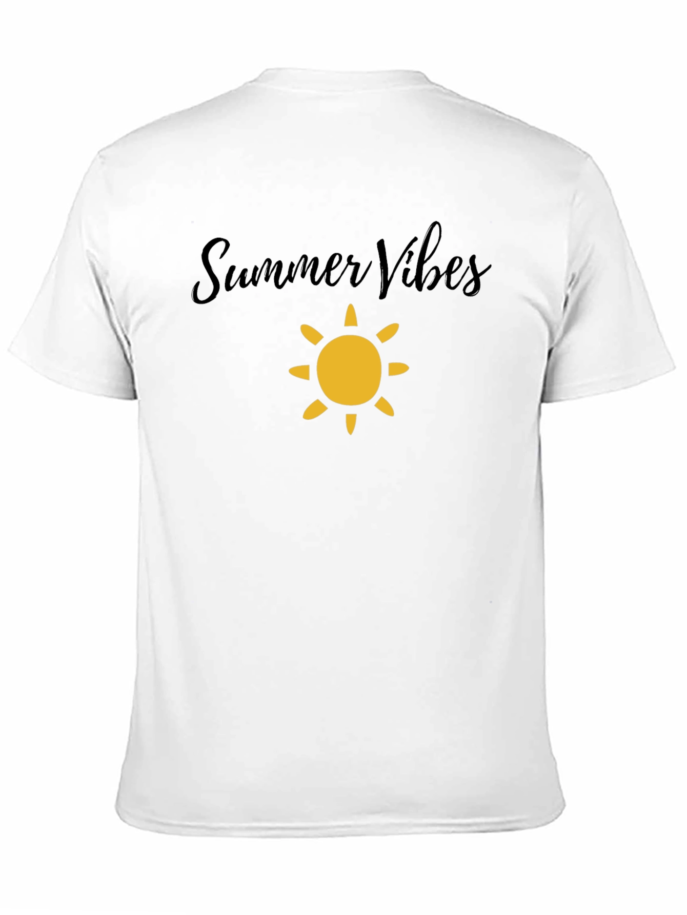 Summer Vibes Black T-Shirt - Mens Casual Wear