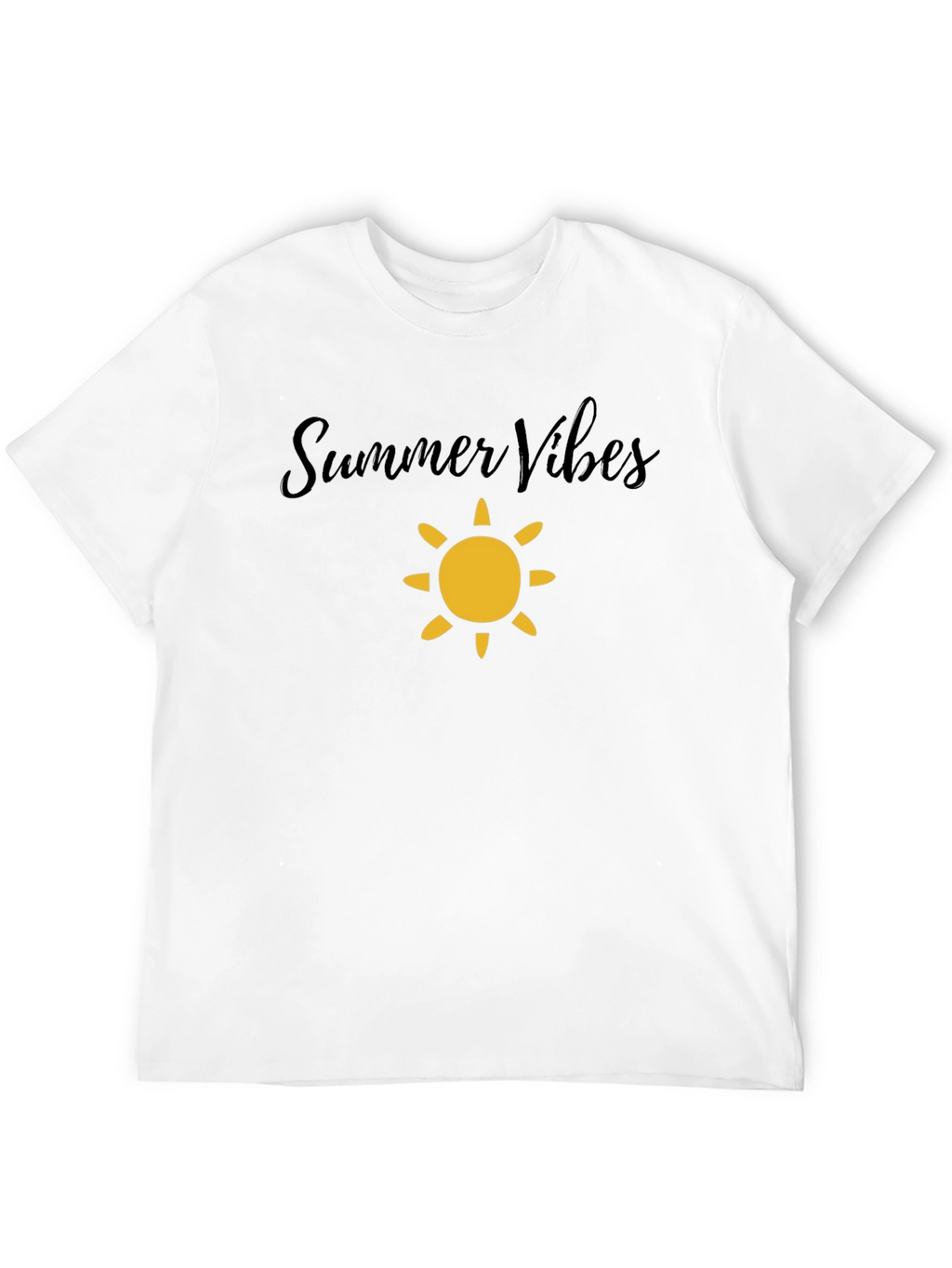 Summer Vibes Black T-Shirt - Mens Casual Wear