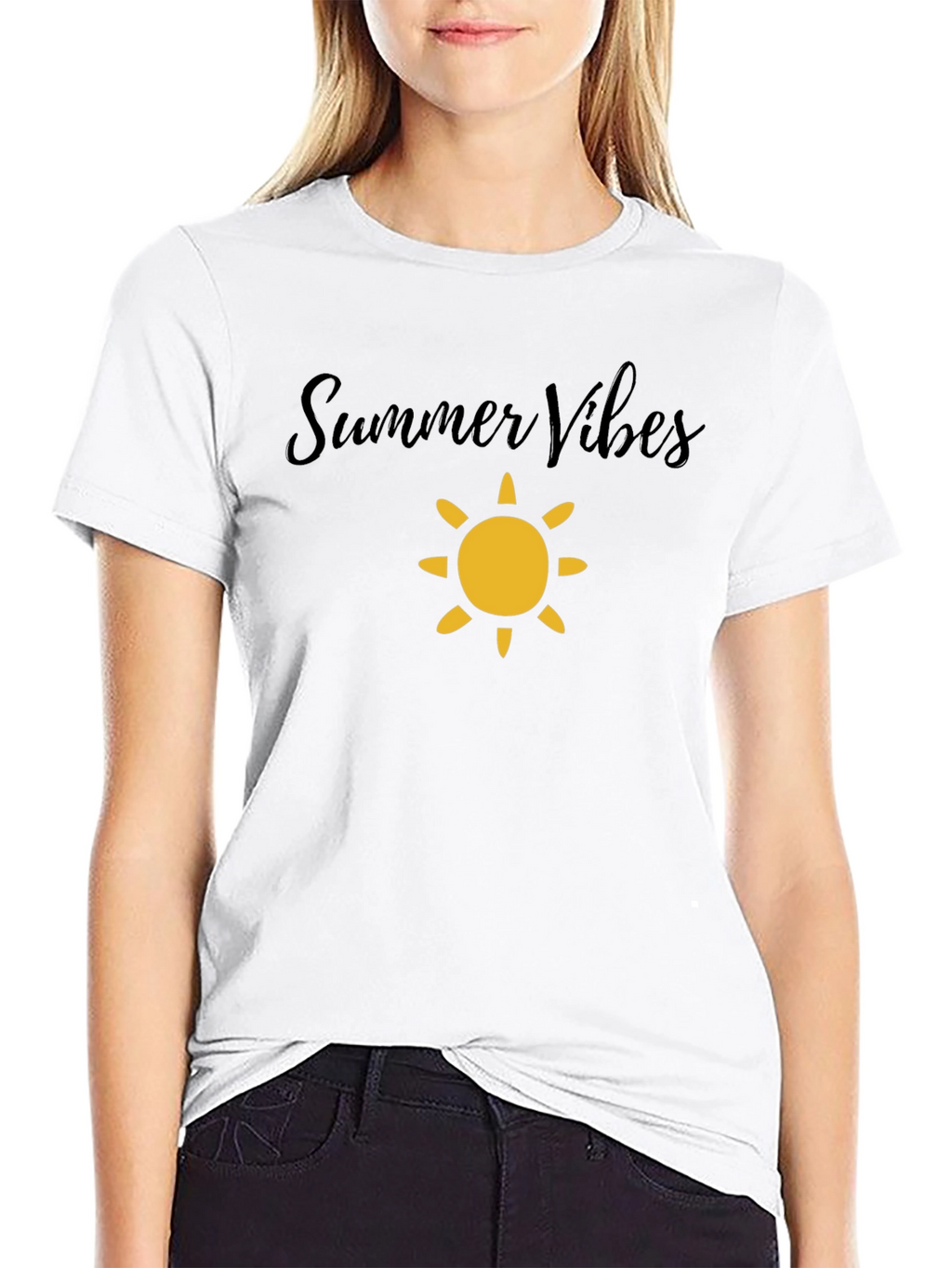 Summer Vibes Black T-Shirt - Mens Casual Wear