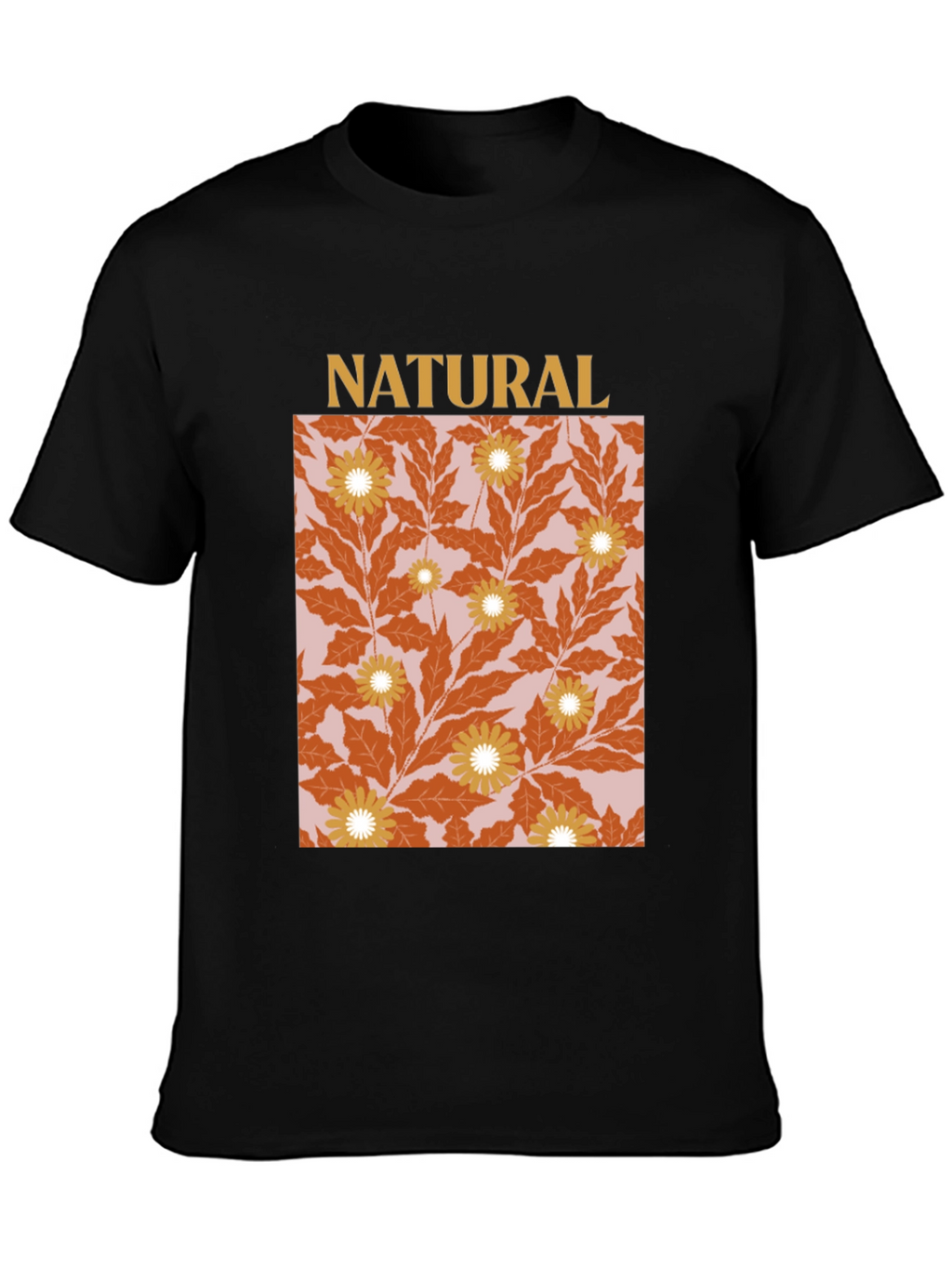 Natural Floral Graphic T-Shirt