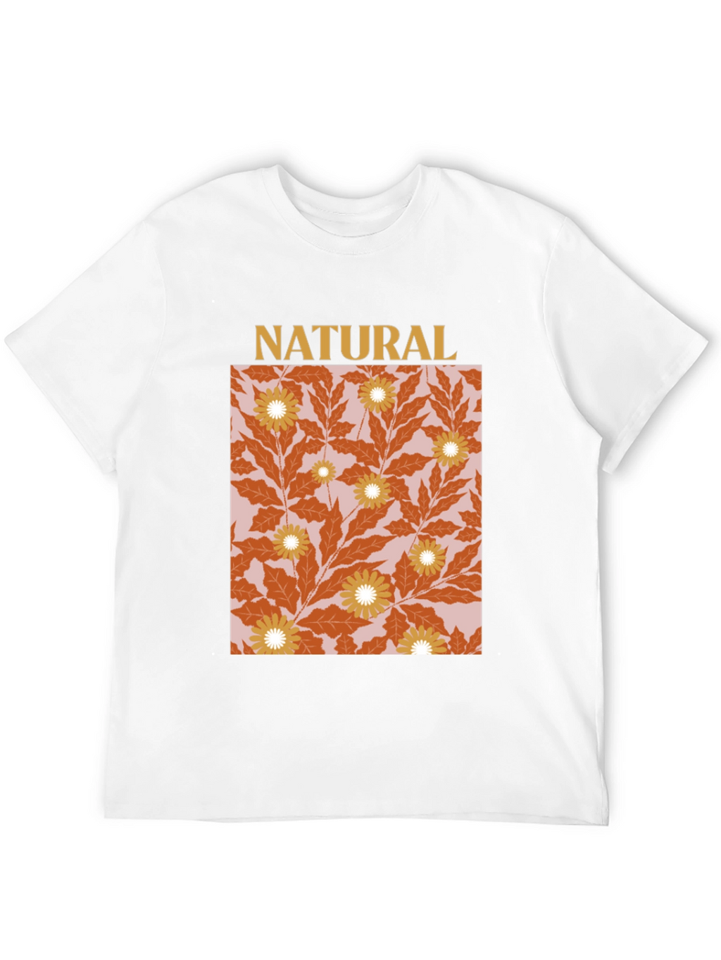Natural Floral Graphic T-Shirt