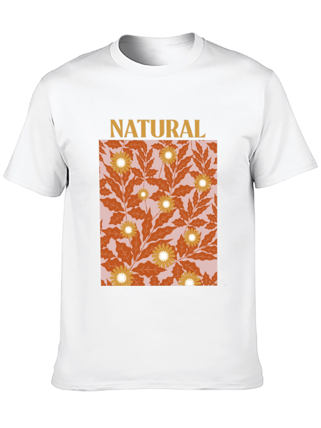 Natural Floral Graphic T-Shirt