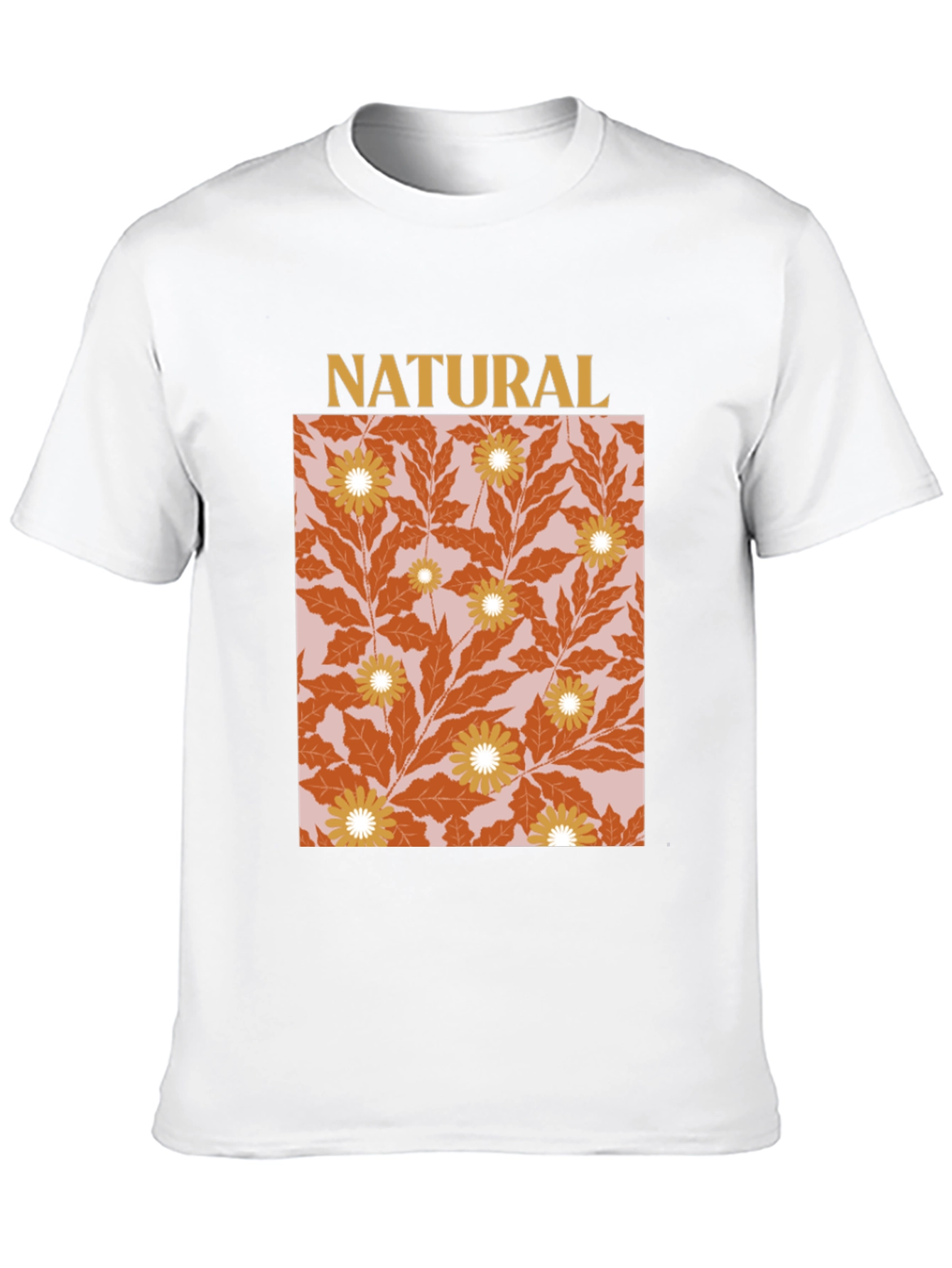 Natural Floral Graphic T-Shirt