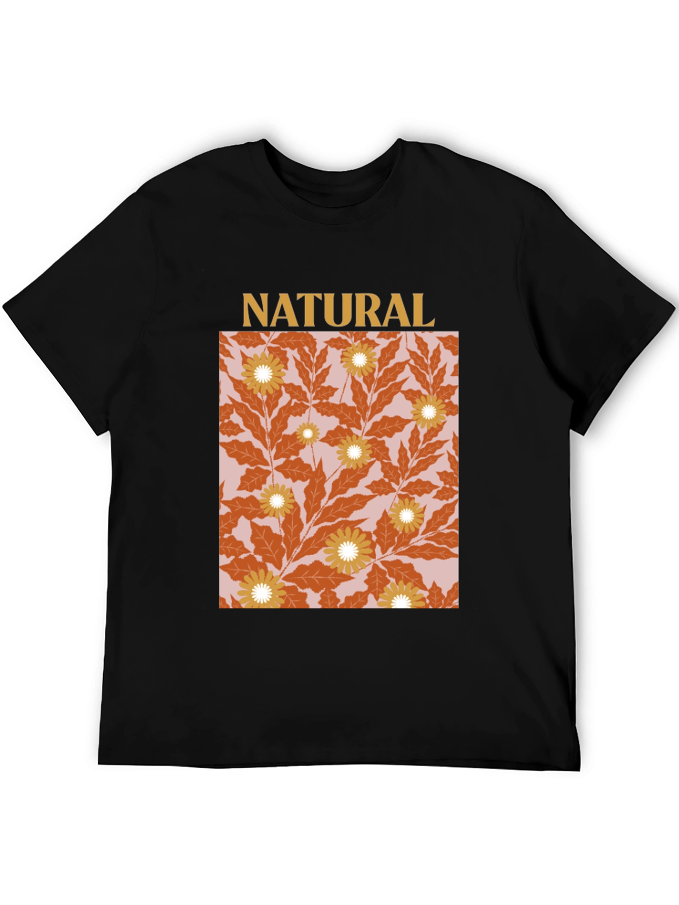 Natural Floral Graphic T-Shirt