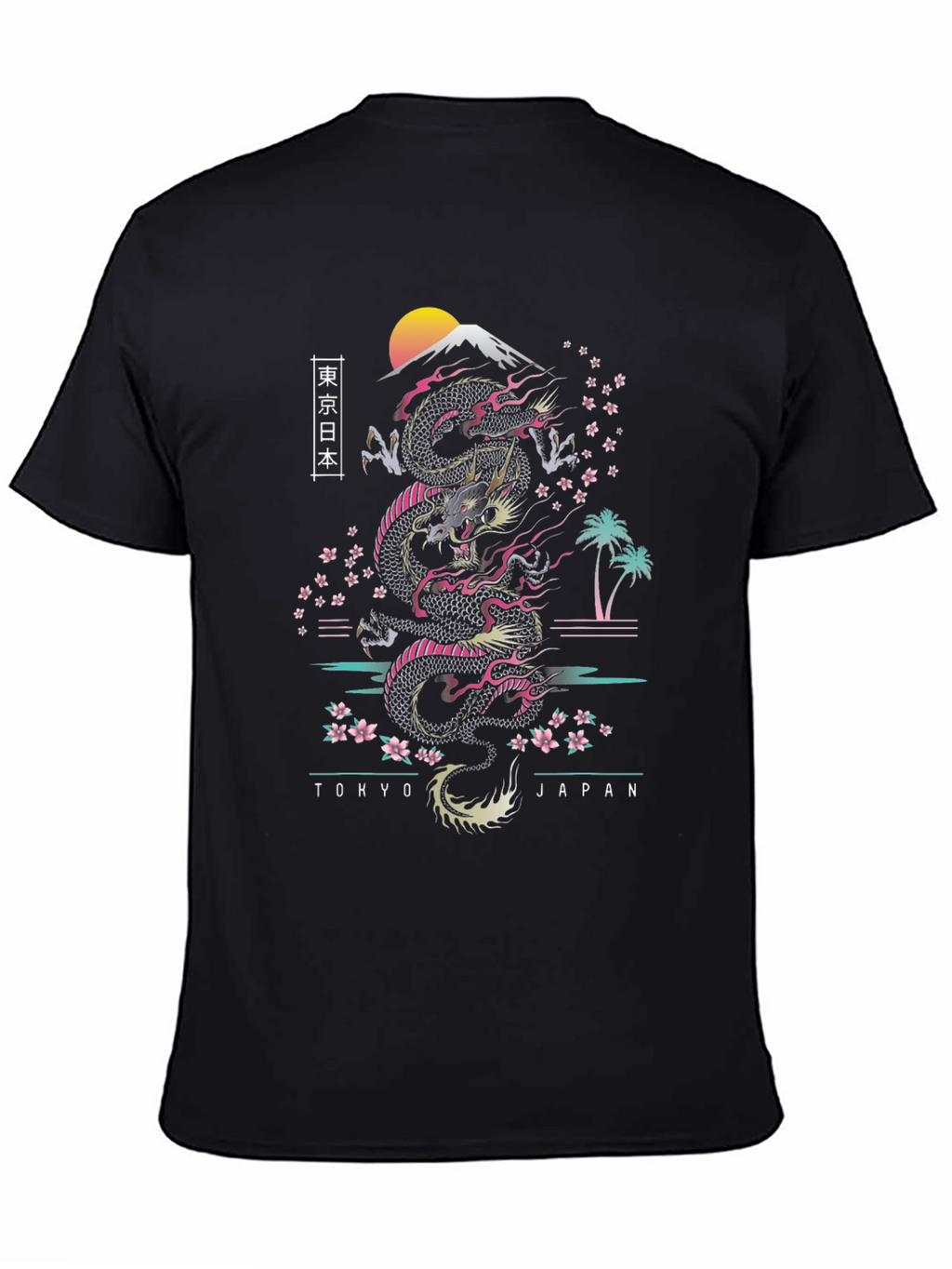 Tokyo Japan Dragon Graphic Tee