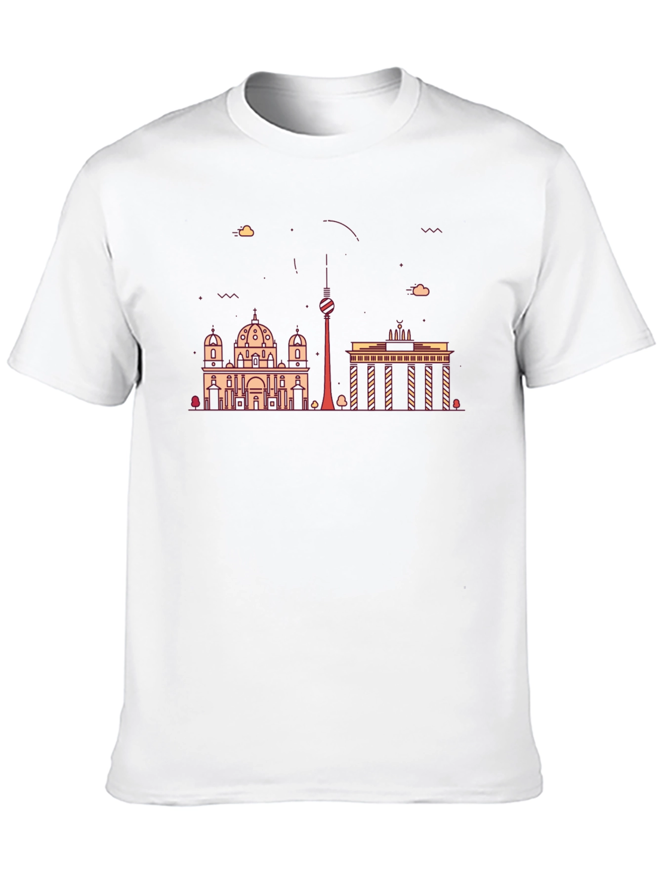 Berlin Skyline Black Graphic Tee