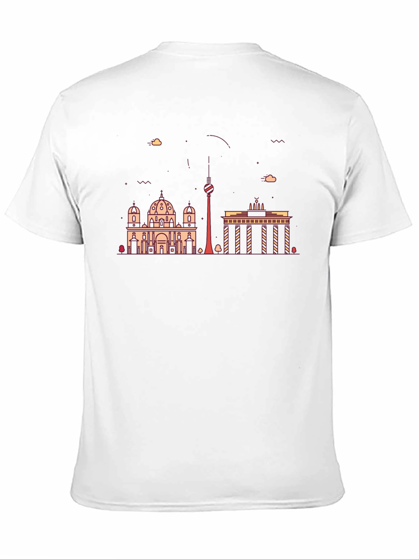 Berlin Skyline Black Graphic Tee