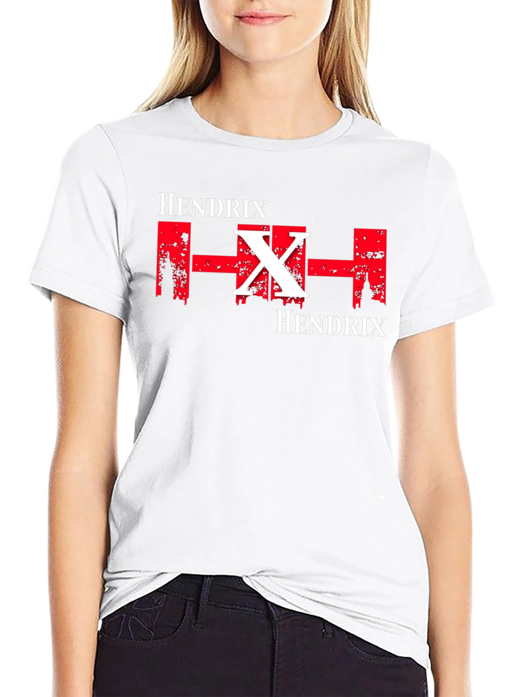 Hendrix Graphic Print Black T-Shirt
