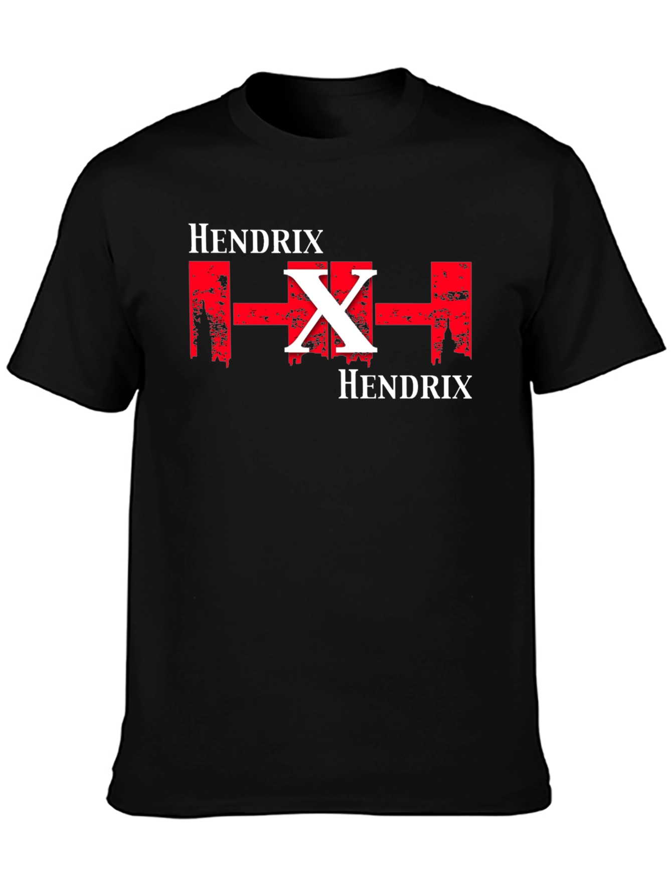 Hendrix Graphic Print Black T-Shirt