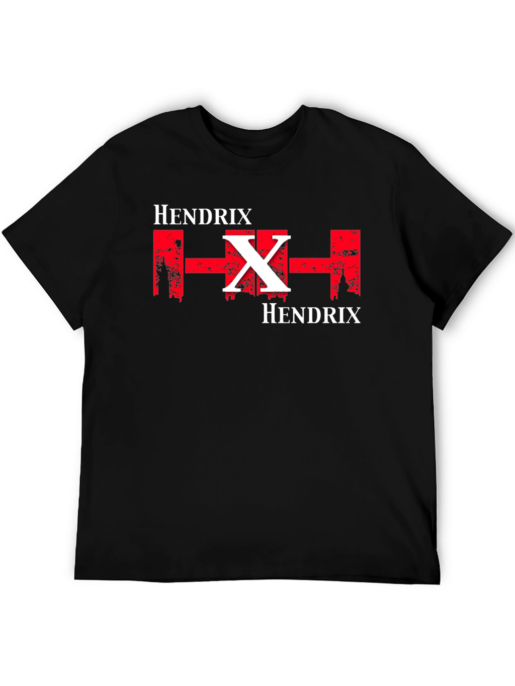 Hendrix Graphic Print Black T-Shirt
