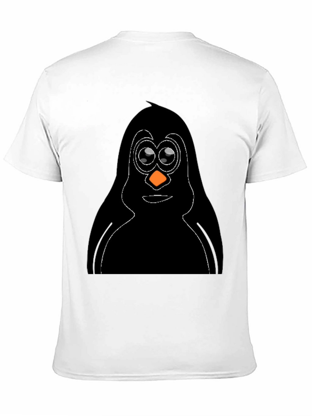 Penguin Graphic Tee - Black Cotton T-Shirt