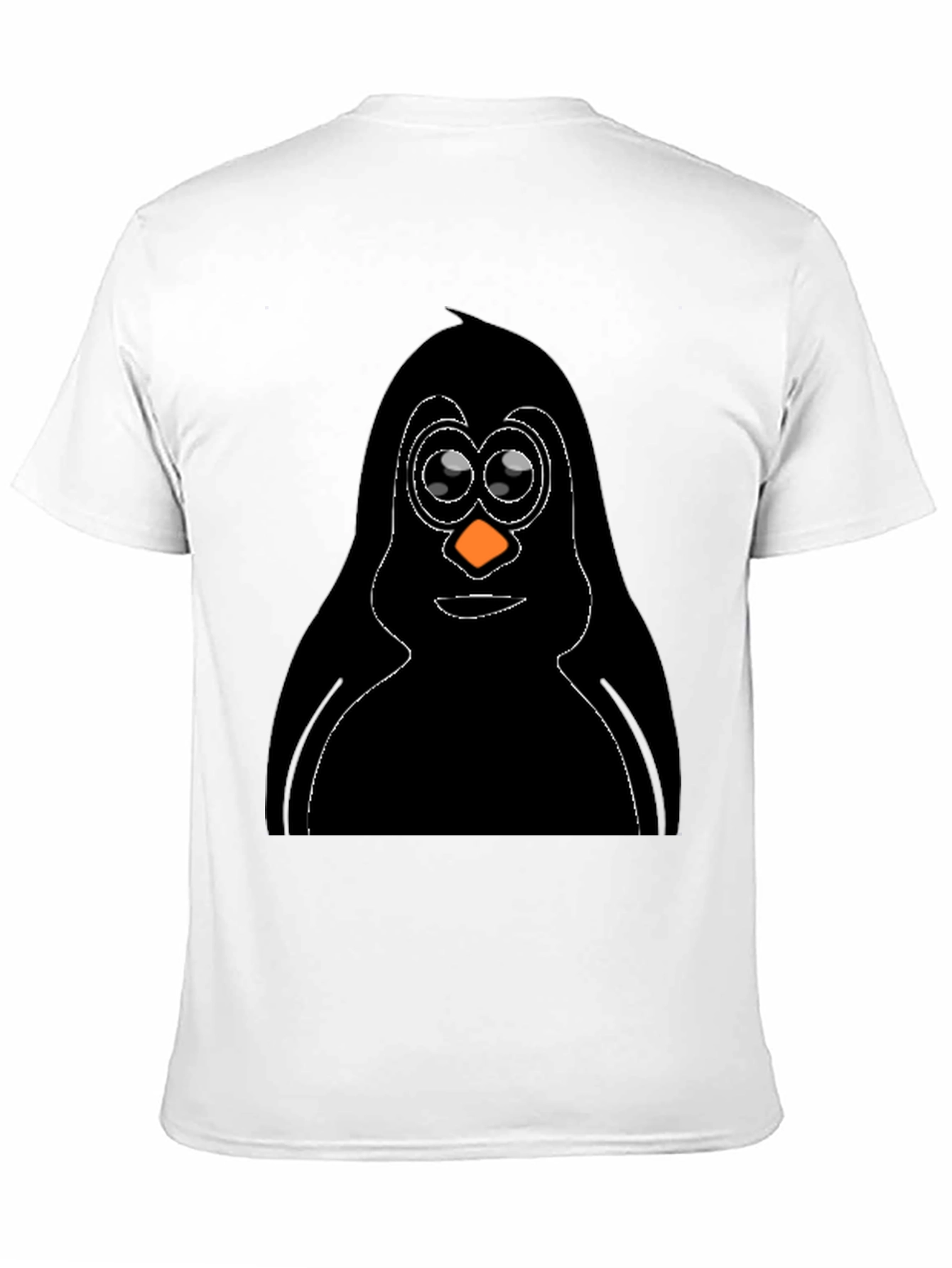Penguin Graphic Tee - Black Cotton T-Shirt
