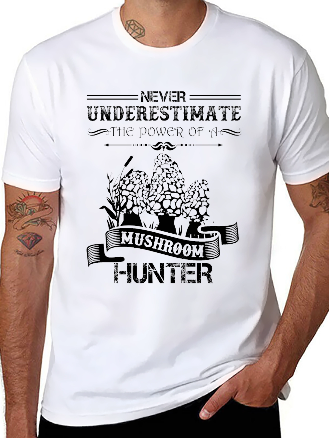 Mushroom Hunter Graphic T-Shirt