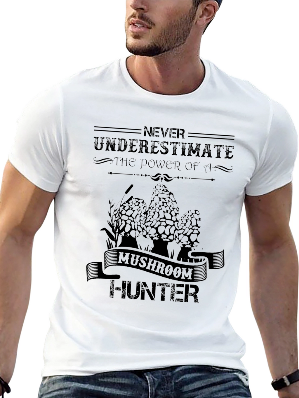 Mushroom Hunter Graphic T-Shirt