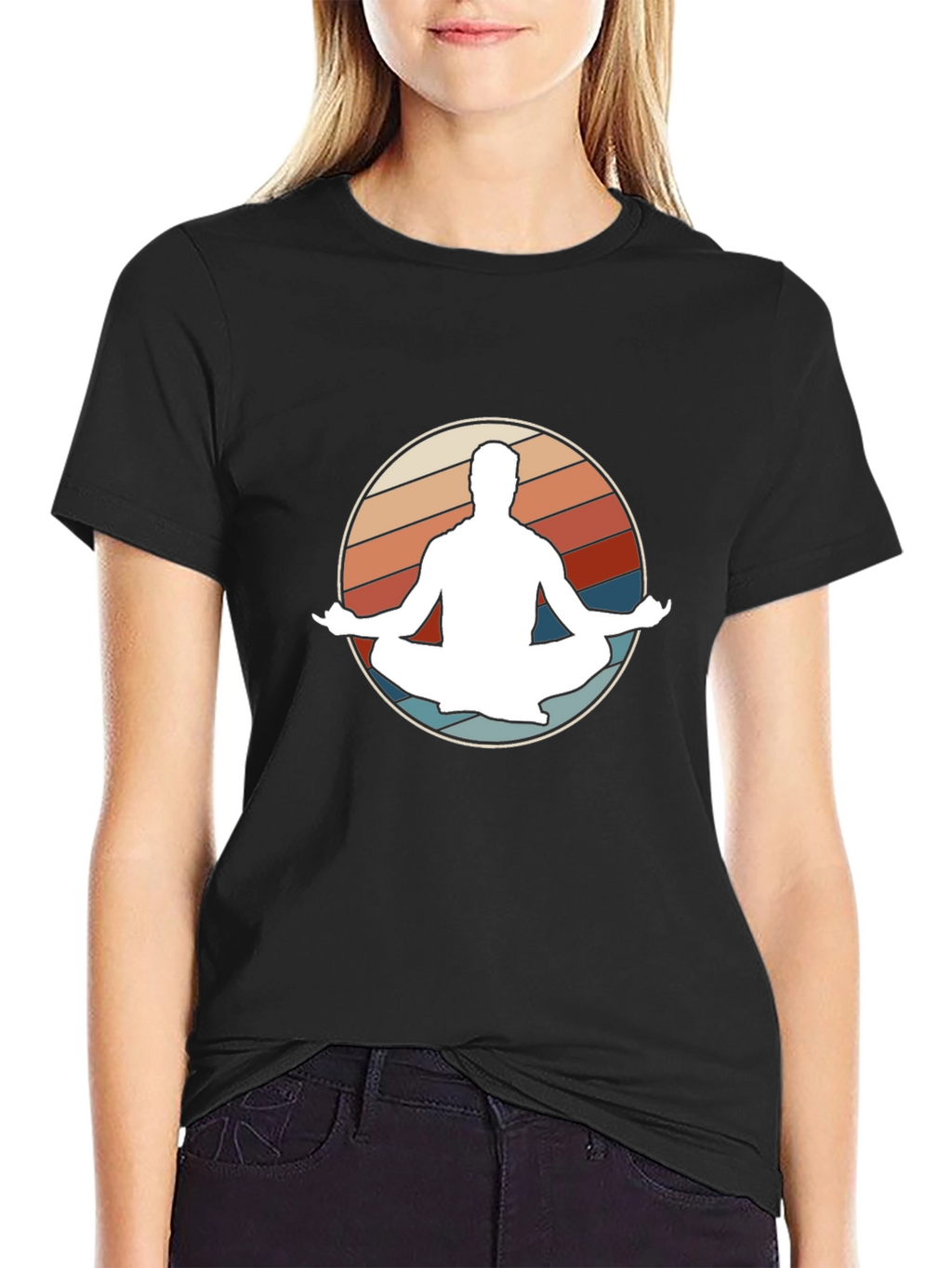 Retro Yoga Meditation T-Shirt