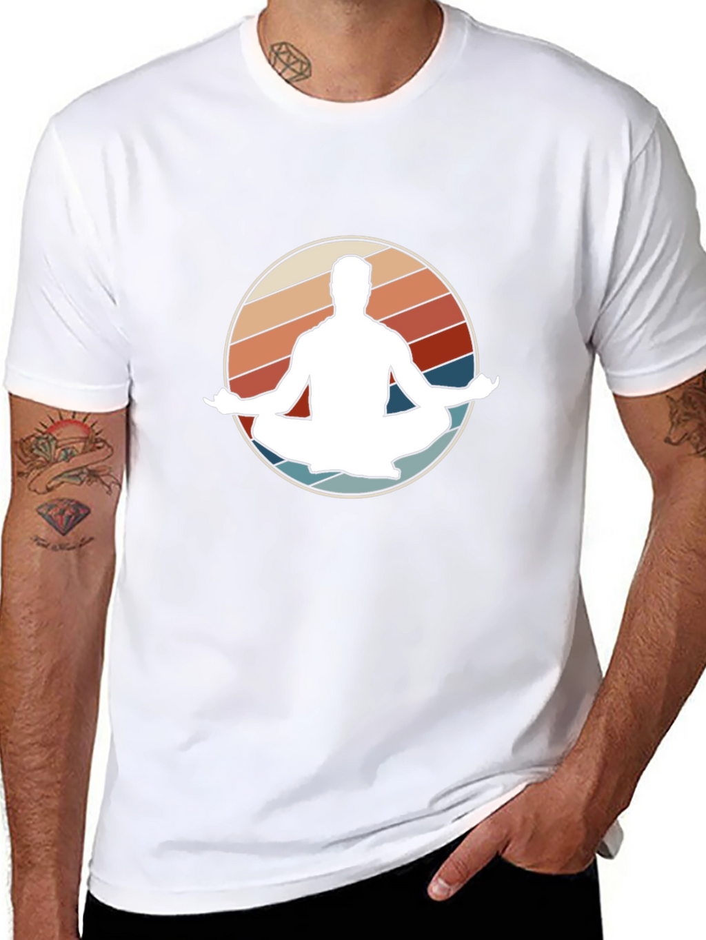 Retro Yoga Meditation T-Shirt