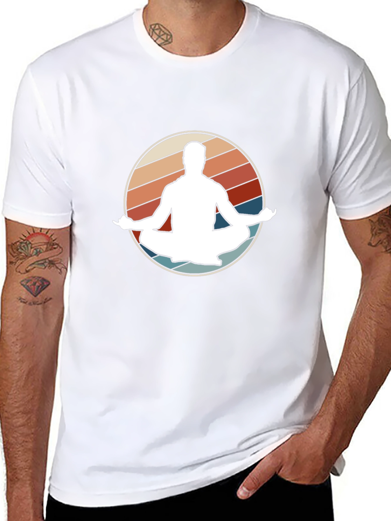 Retro Yoga Meditation T-Shirt