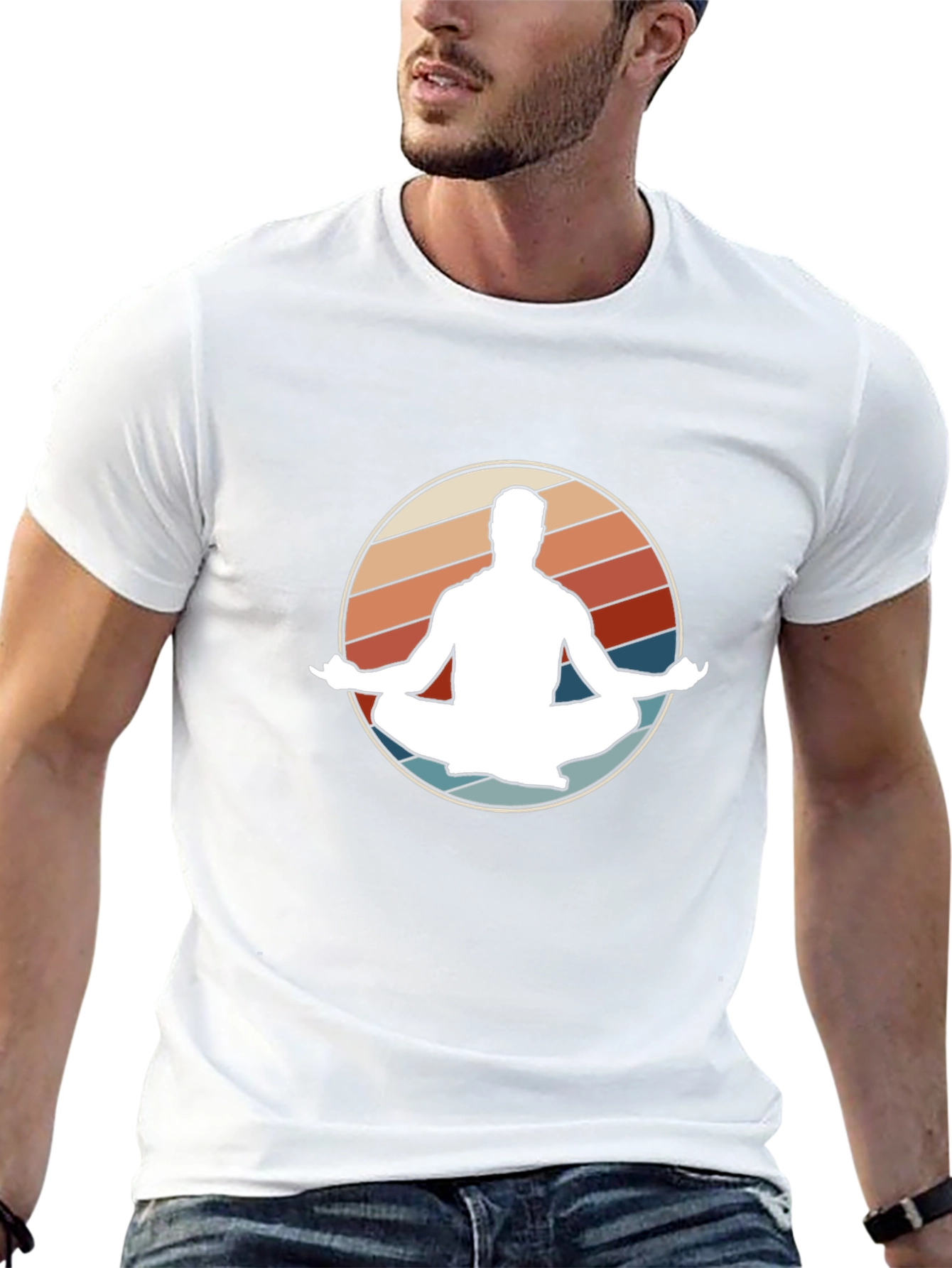 Retro Yoga Meditation T-Shirt
