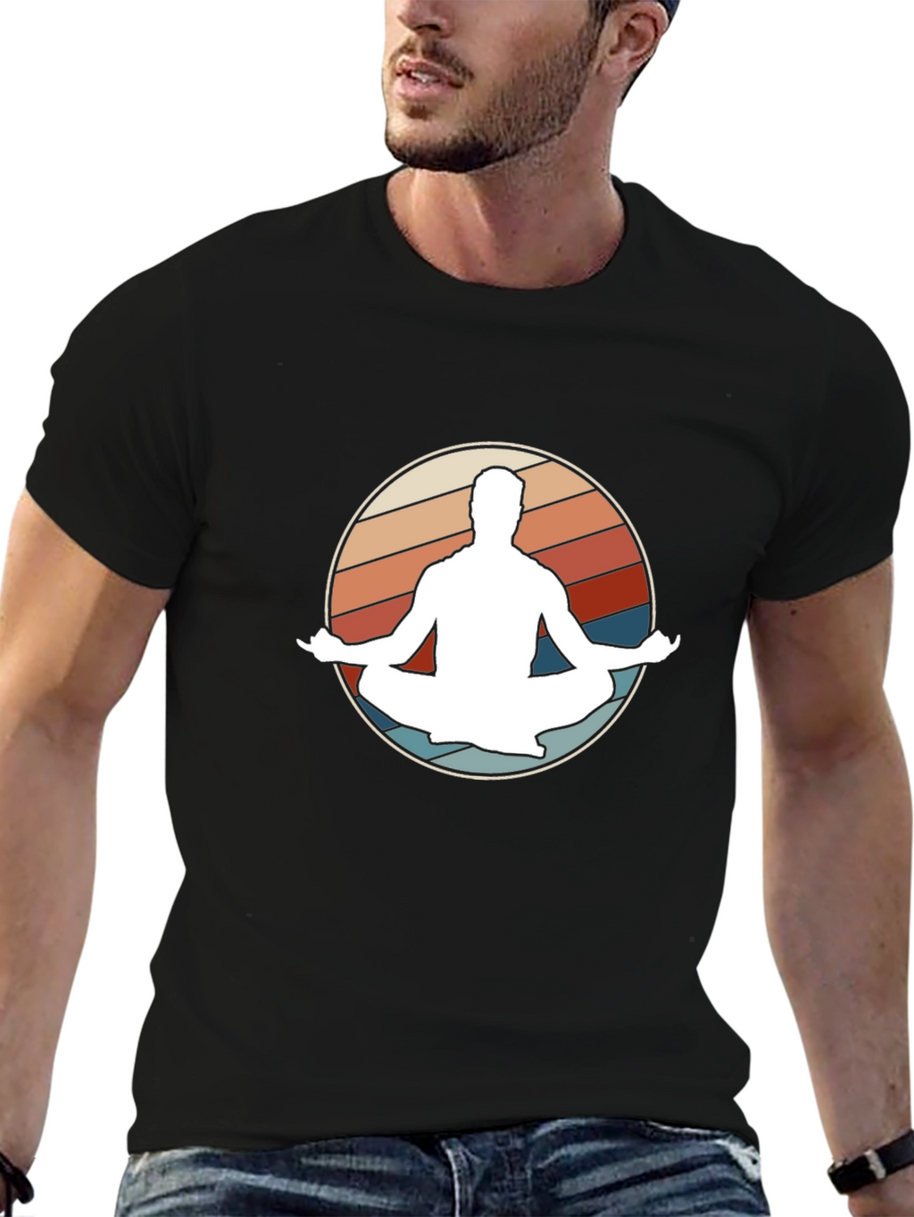 Retro Yoga Meditation T-Shirt