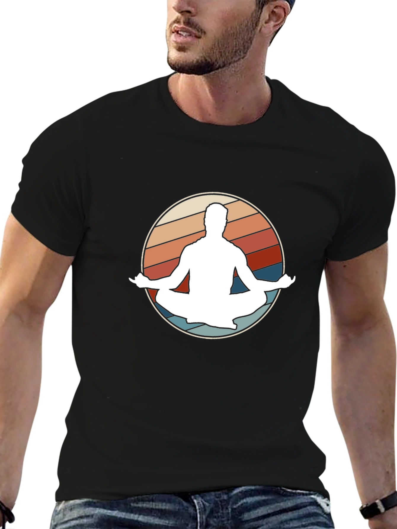 Retro Yoga Meditation T-Shirt