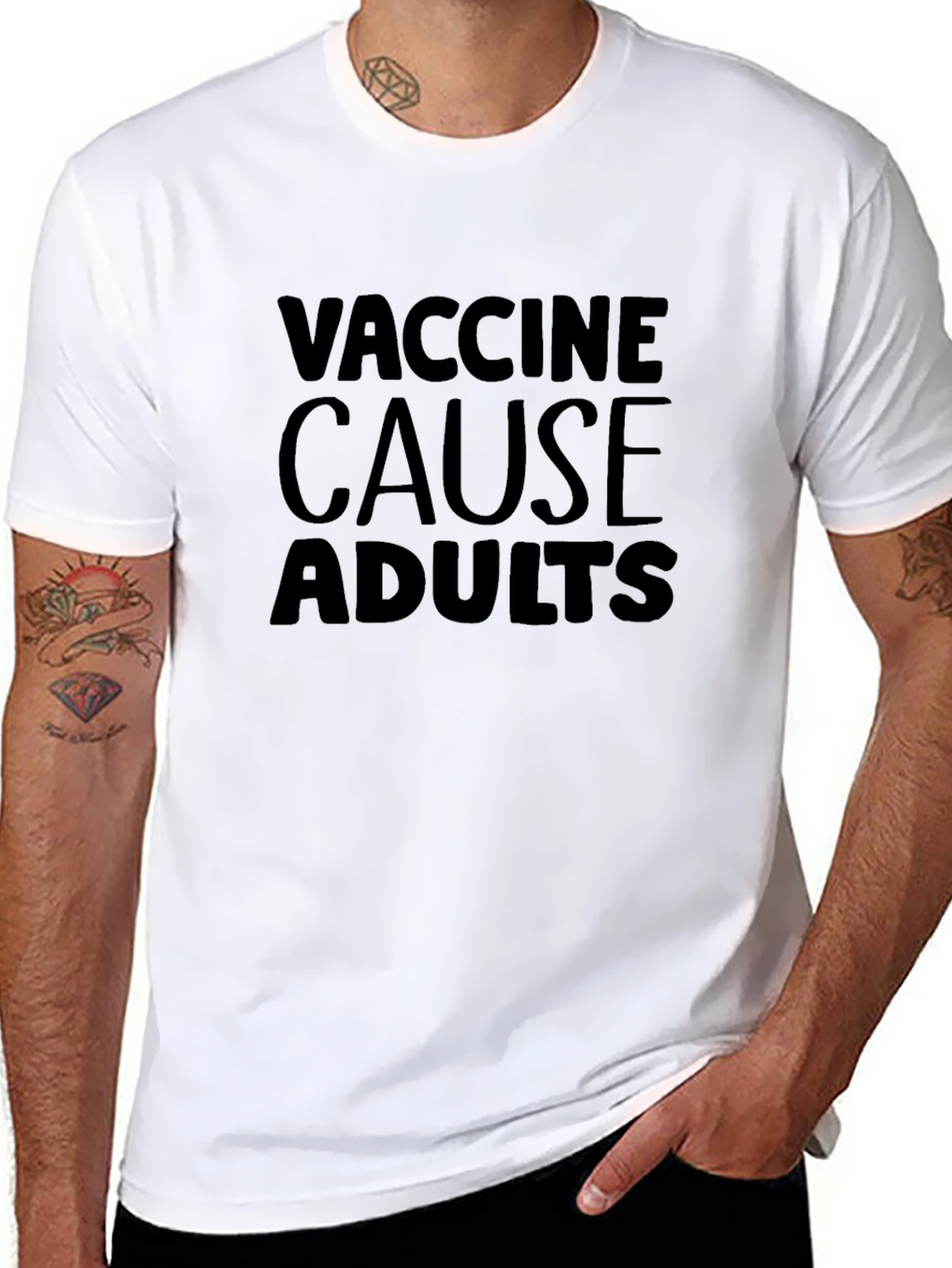Vaccine Cause Adults T-Shirt Novelty Design