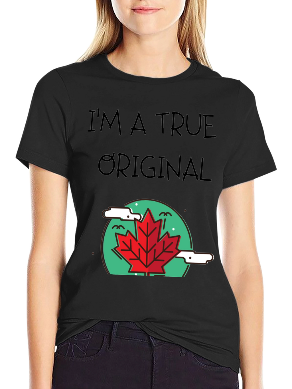 True Original Graphic Tee - Maple Leaf Design