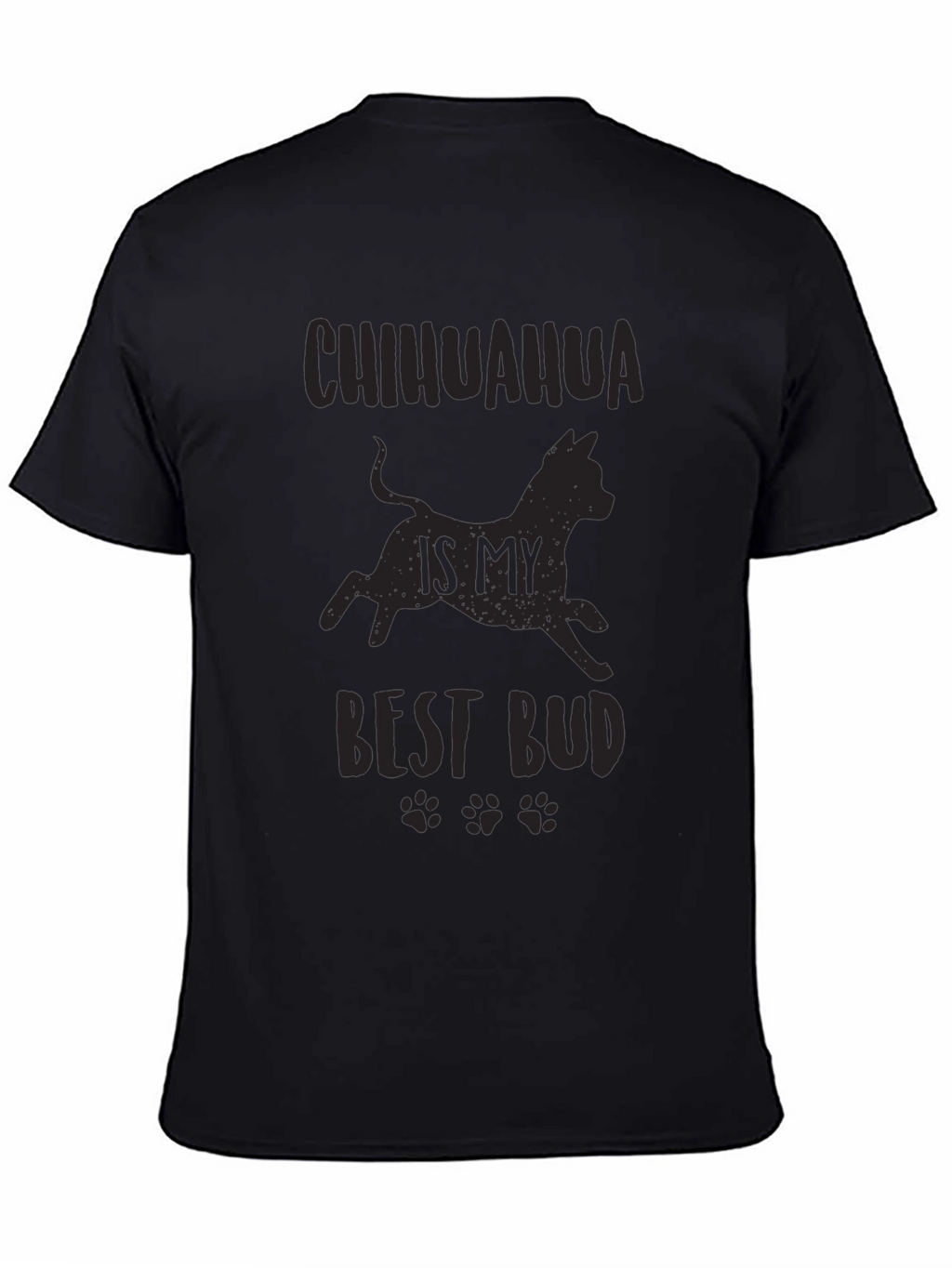 Chihuahua Best Bud Black Graphic Tee