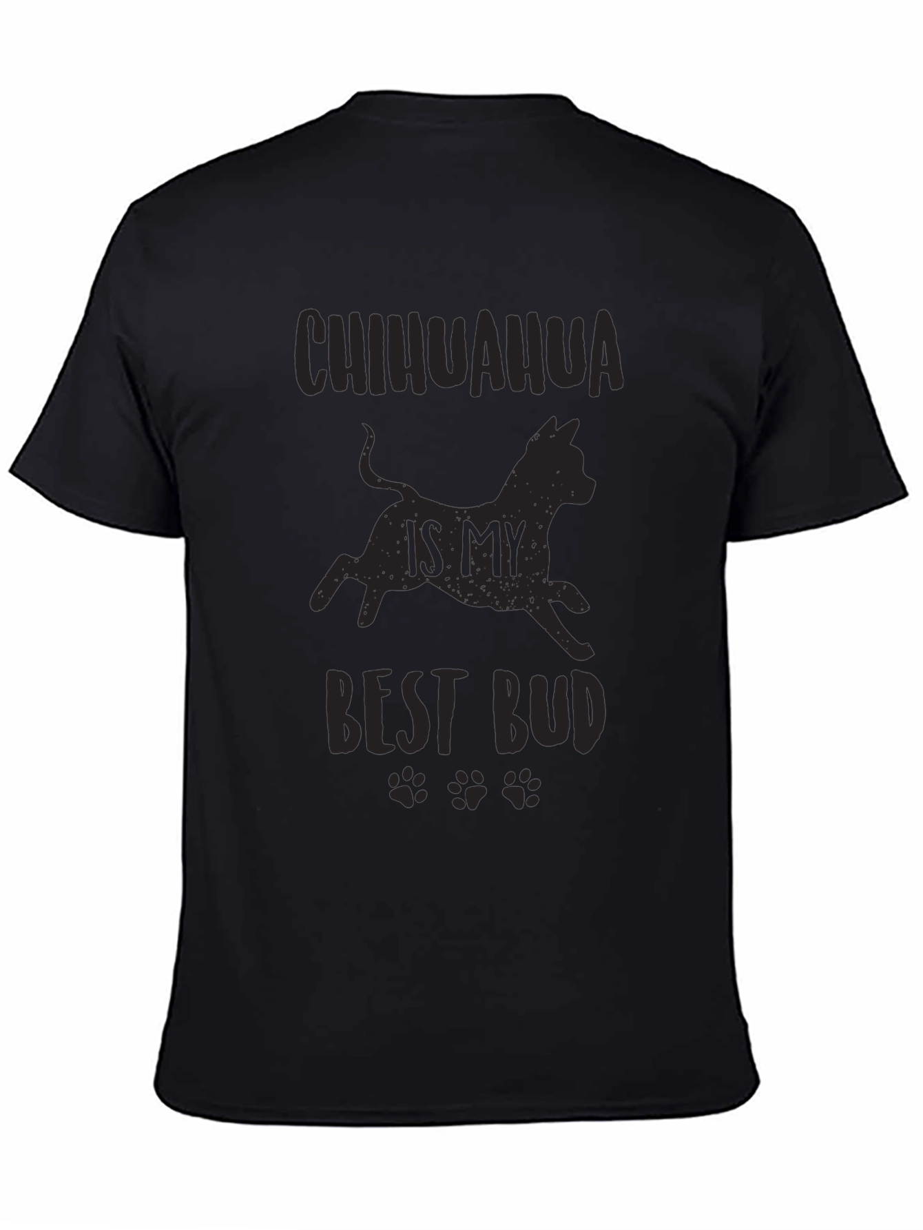 Chihuahua Best Bud Black Graphic Tee