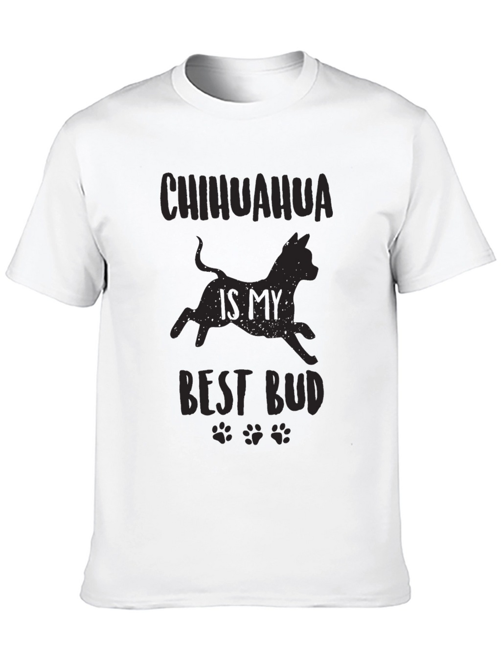 Chihuahua Best Bud Black Graphic Tee