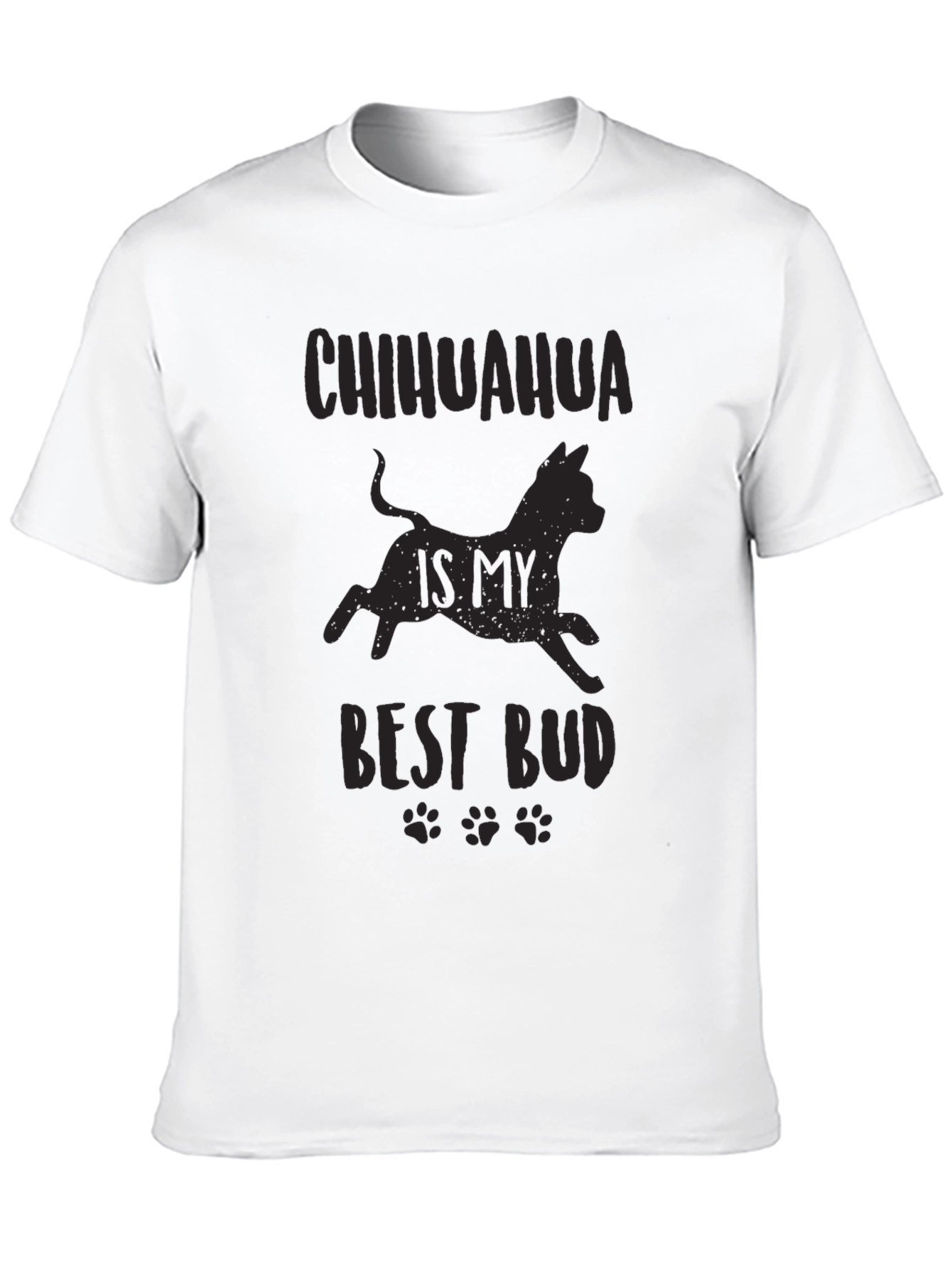 Chihuahua Best Bud Black Graphic Tee