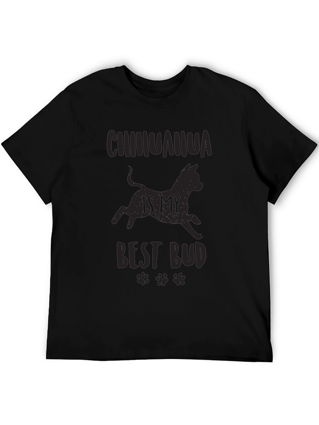 Chihuahua Best Bud Black Graphic Tee